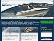Tablet Screenshot of bootszentrum-hamburg.de